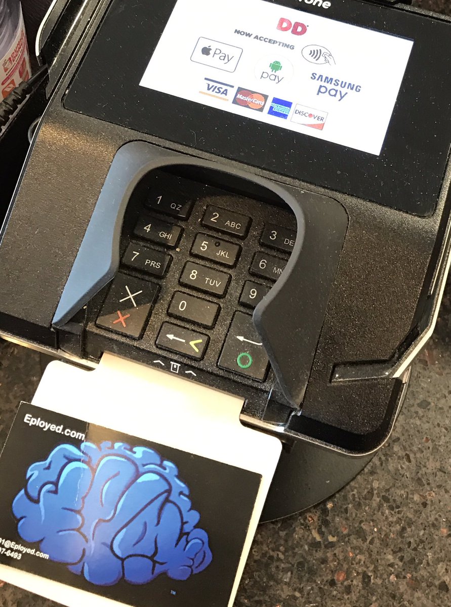 Eployed's tweet photo. What's on your brand?@APPLEPAYFR @Android #samsungpay #androidpay @DunkinDonuts #applepay @Visa @Mastercard @AskAmex #beEployed #discover https://t.co/D8pnyX3hkz