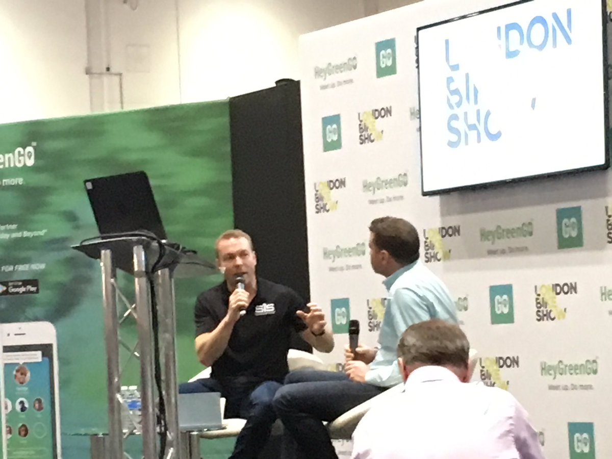 tpf_london's tweet photo. tpf team down at the #LondonBikeShow watching the inspirational @chrishoy https://t.co/kvYumFK9SY