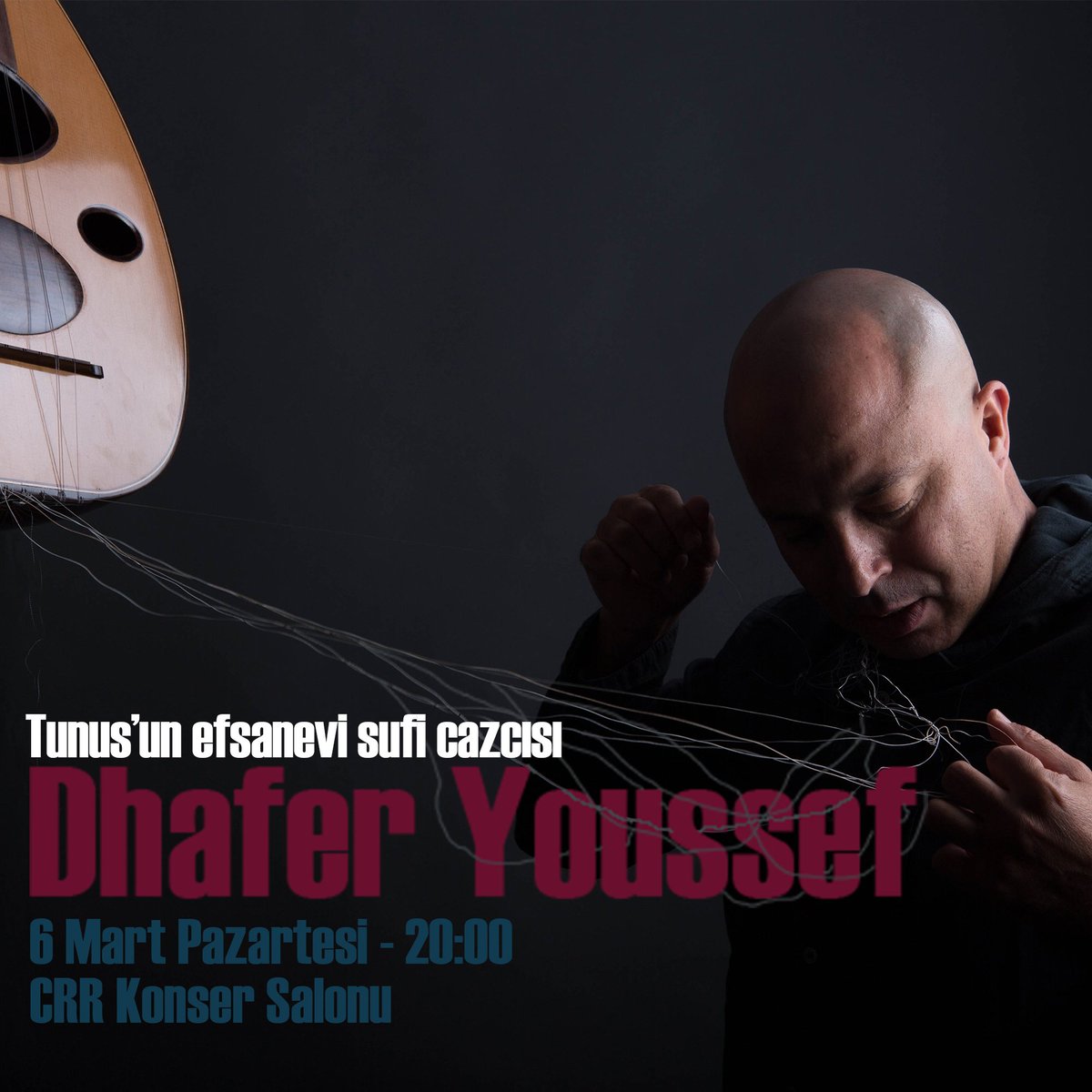 Sufi geleneği ve caz unsurlarını Arap lirizmiyle harmanladığı özgün müziğiyle bilinen Tunuslu cazcı <a href="/DhaferYoussef/">Dhafer Youssef</a>, 6 Mart'ta CRR' de!
