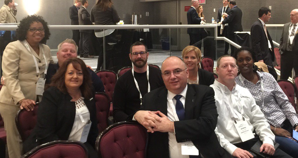 FturkF's tweet photo. The US Team from @LMWindPower ready for #windonthehill today. Thanks @AWEA for the prep and support! https://t.co/vX2MGvnTQQ