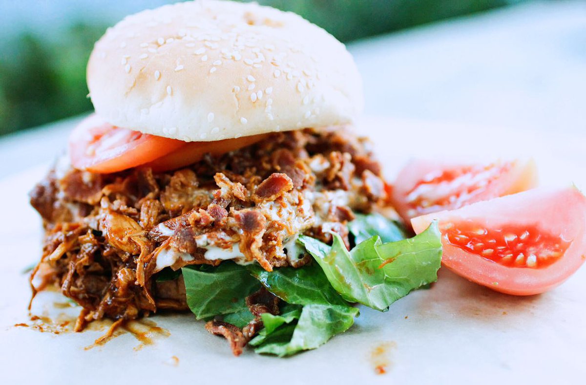 Meet us @ 692 Arrow Grand Cir, Covina , CA 91722 5-9pm and try our new BBQ Chicken burger! @AlostaBrewingCo #foodtruck #lafoodie #streetfood