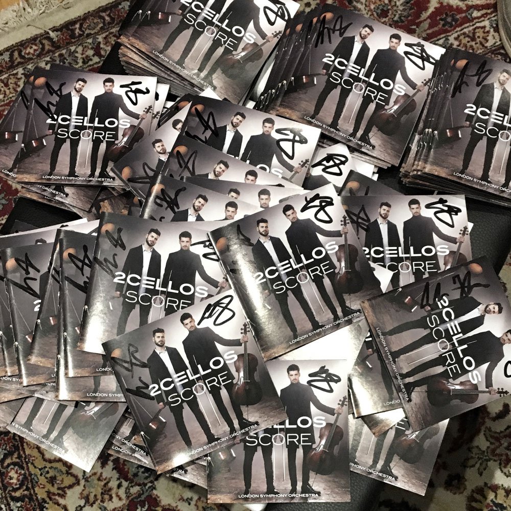 2CELLOS's tweet photo. There are still some signed copies of our new album 'SCORE' left if you pre-order from @Walmart ! https://t.co/m47Z3wUAaM https://t.co/3Qcp1iBpRd