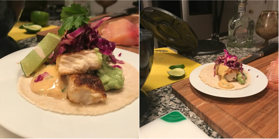 CTShellfish's tweet image. Beautiful tacos prepared by our in-house chef using fresh, organically fed, Caribbean Whitefish! A very light &amp;amp; versatile fish. #sustainable