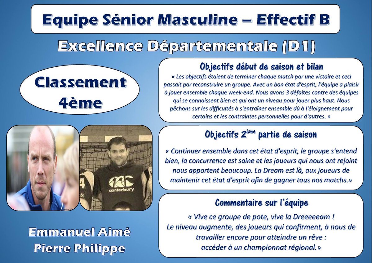 EPBB2010's tweet photo. Et on continue les bilans avec aujourd'hui l'effectif B de l'effectif sénior masculin ! #LaDream #GoEpbb https://t.co/1RihI0Yv0Q