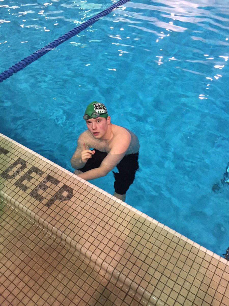 HHS_Swimming's tweet photo. Personal record and TOP TEN finish for @kyle2657 #DayTwo! Headed to finals! #wvstateswimmeet https://t.co/iibglyGJki