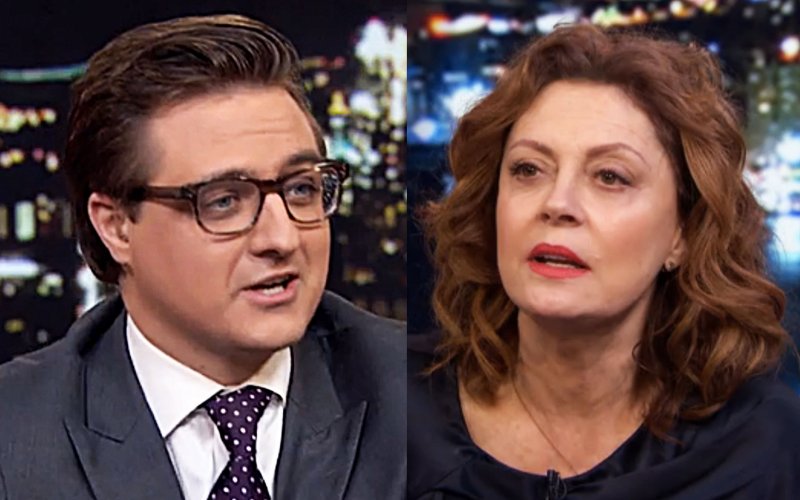 Susan Sarandon confronted about President Trump by Chris Hayes: thebea.st/2llyQ9I