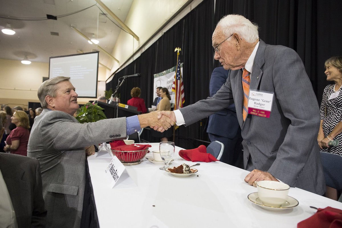 Eugene Badger, <a href="/UFCALS/">UF/IFAS College of Agricultural and Life Sciences</a> '49 and <a href="/AGR_UF/">UF Alpha Gamma Rho</a> , is now a member of #FLAgHallofFame. Congratulations from <a href="/UF_IFAS/">UF/IFAS</a> .
