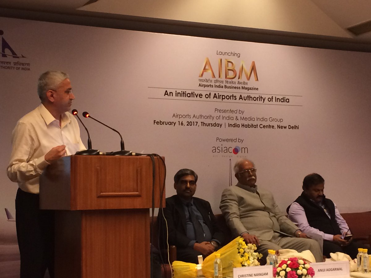 mediaindiagroup's tweet image. Ranvir Nayar, Managing Director, #MIG, enlightening the guests about #AIBM at the #AIBMlaunch in New Delhi