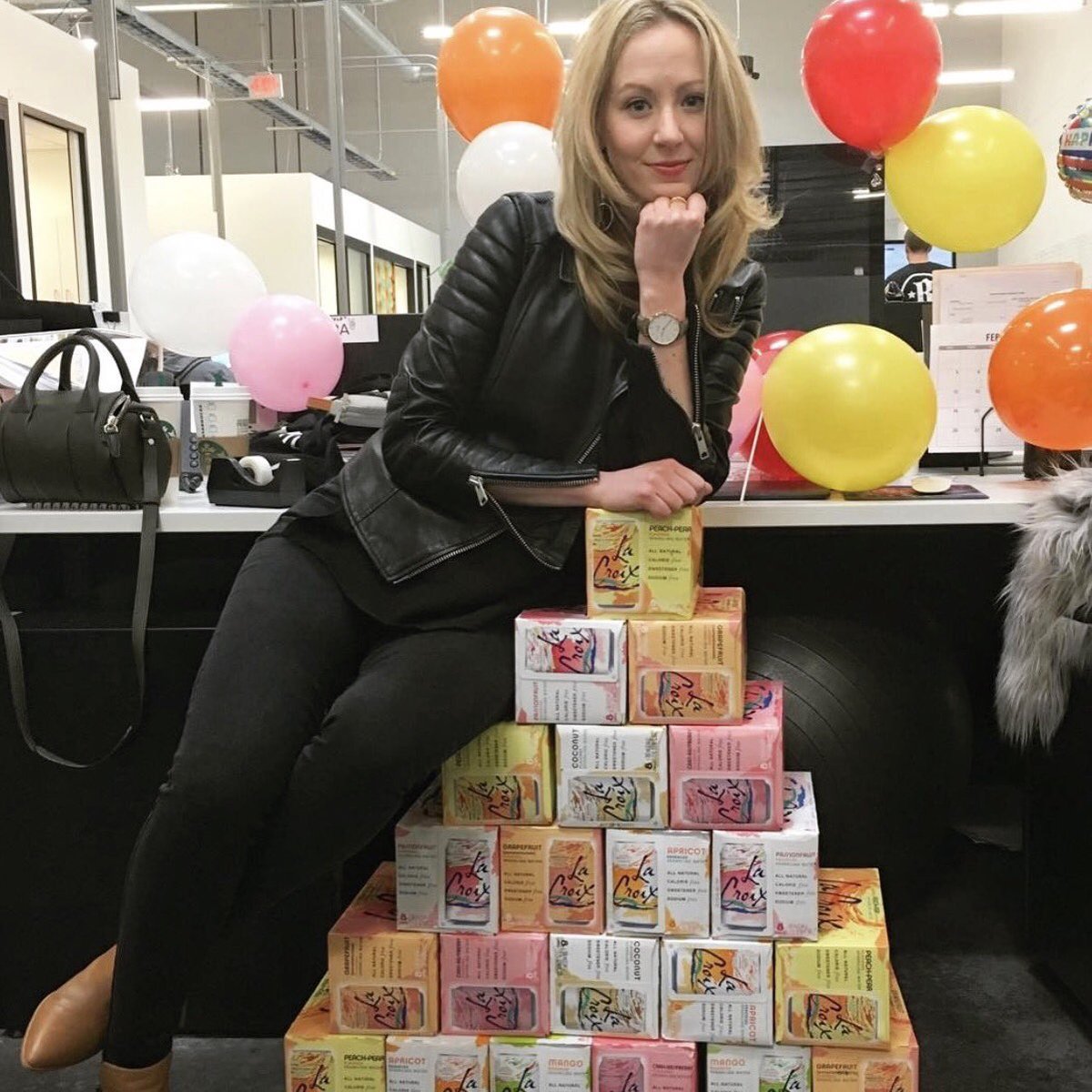 The best birthday surprises are filled with LaCroix. 🎉 (📸:<a href="/lalauraloo/">Laura Stafford</a>)