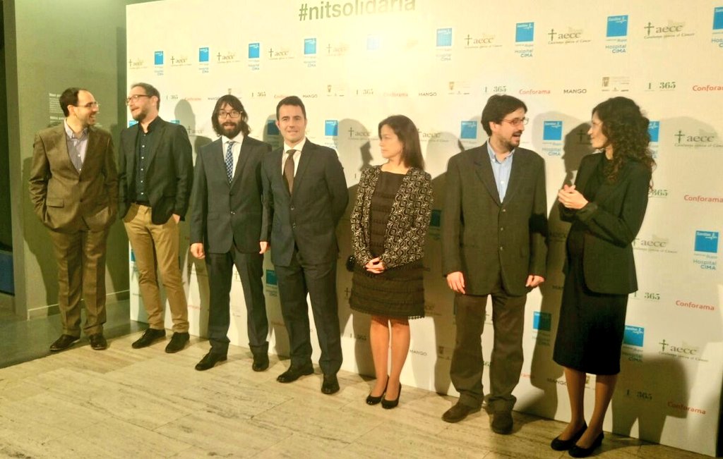 ContraCancerBCN's tweet image. Ja tenim aquí els guanyadors d&apos;una beca d&apos;investigació oncològica! Tot a punt per començar la #NitSolidaria