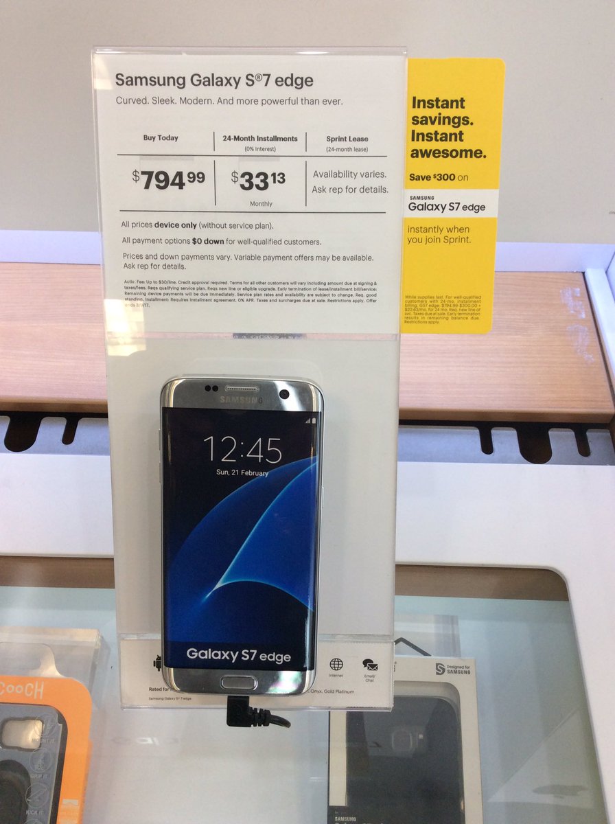 FairfieldPCSMS's tweet photo. All of the Samsung lovers come into your Fairfield Sprint We have the best deals when you switch!!
$300 OFF OF GALAXY S7 Edge!
Free J3 E https://t.co/m7Cl1kmAuB