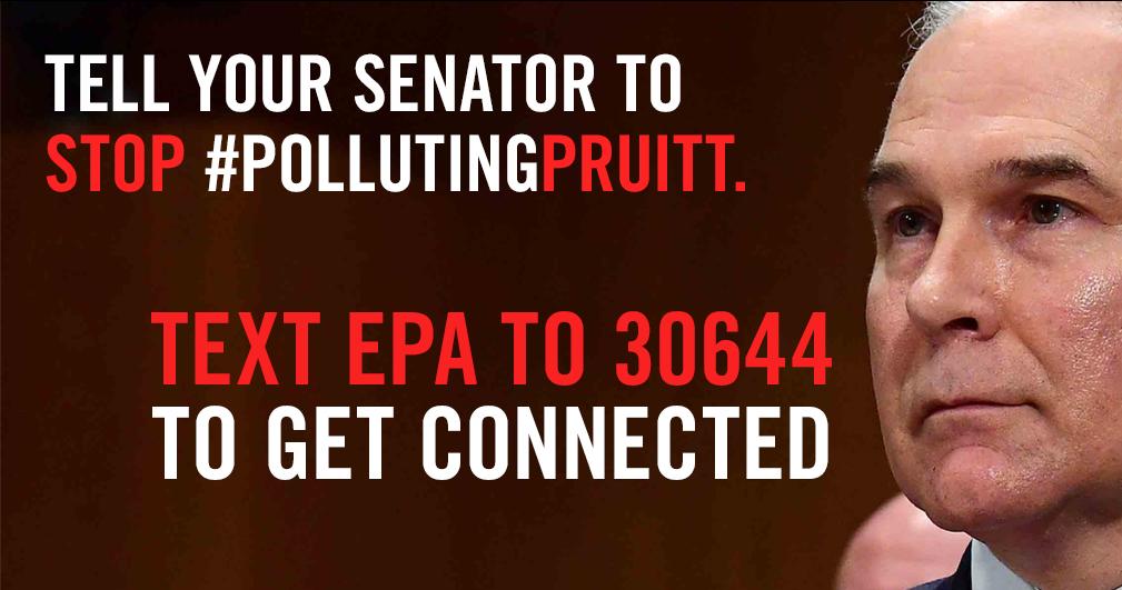 jimenezsinay_22's tweet photo. He fought environmental protections, got money from big oil and now wants to lead the EPA. STOP #PollutingPruitt - https://t.co/NM17ti7Pd5 https://t.co/1g8MRlyvP4
