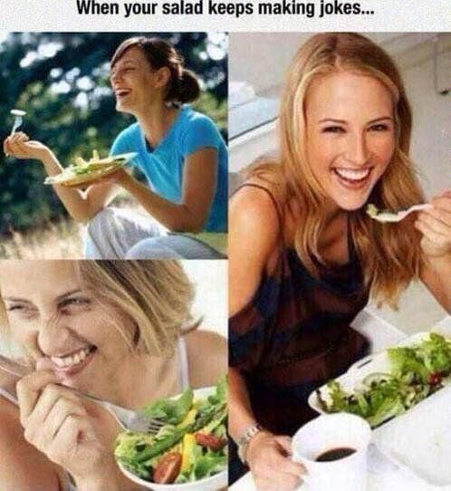 CauseWereGuys's tweet photo. When your salad is hilarious https://t.co/bFVltfSQ9L