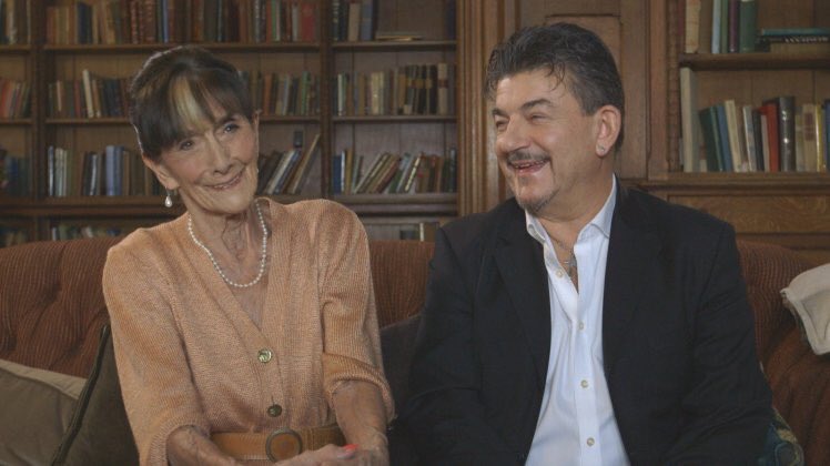 AnEveningWithUK's tweet image. Mother &amp;amp; Son reunited again after tonight's @bbceastenders - See our guest @JohnAltman4Real chatting with June Brown on @BBCOne #SoapLegends