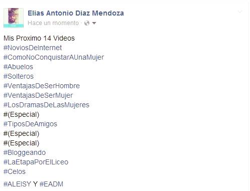 DiazEliasEADM's tweet photo. Mis Proximos 14 Videos #Youtube #EADM #ALEISY #JuevesDeGanarSiguidores Activos https://t.co/Z4xUGsUUKW