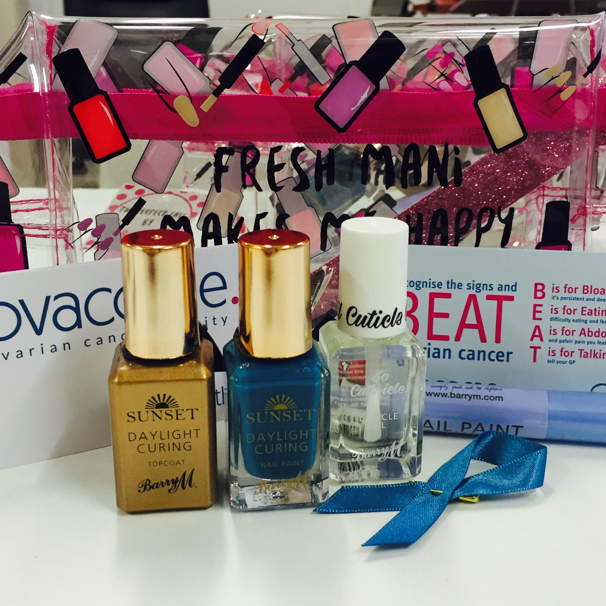 Ovacome's tweet photo. A massive THANK YOU to @BarryMCosmetics for supporting our #TealTips awareness campaign again this year #OvarianCancerAwarenessMonth https://t.co/QH0KYbb56d