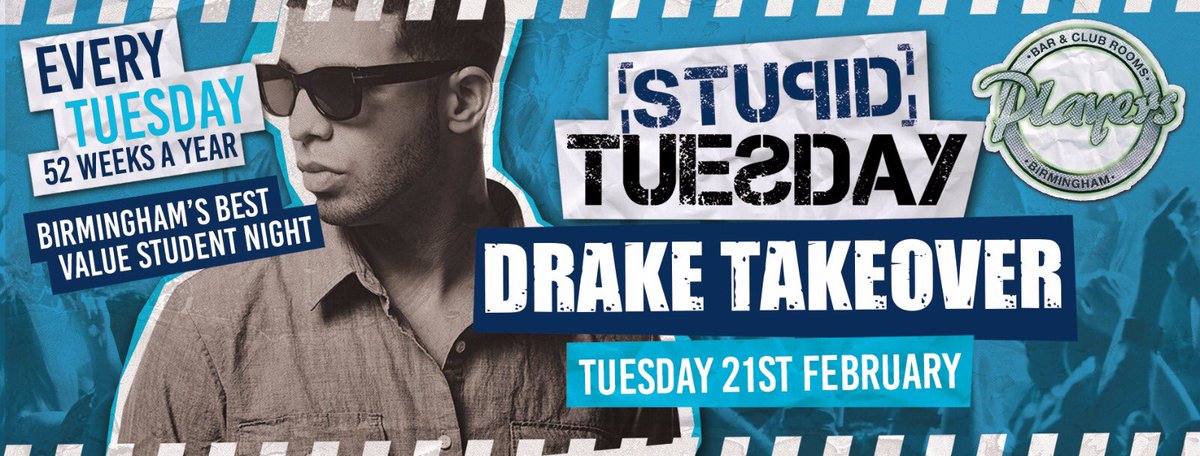VodbullUK's tweet image. It's all about the #Drakeover next Tuesday - @PlayersBarBham. We celebrate all things @Drake. It's gonna be huge! #Drake #BoyMeetsWorldTour
