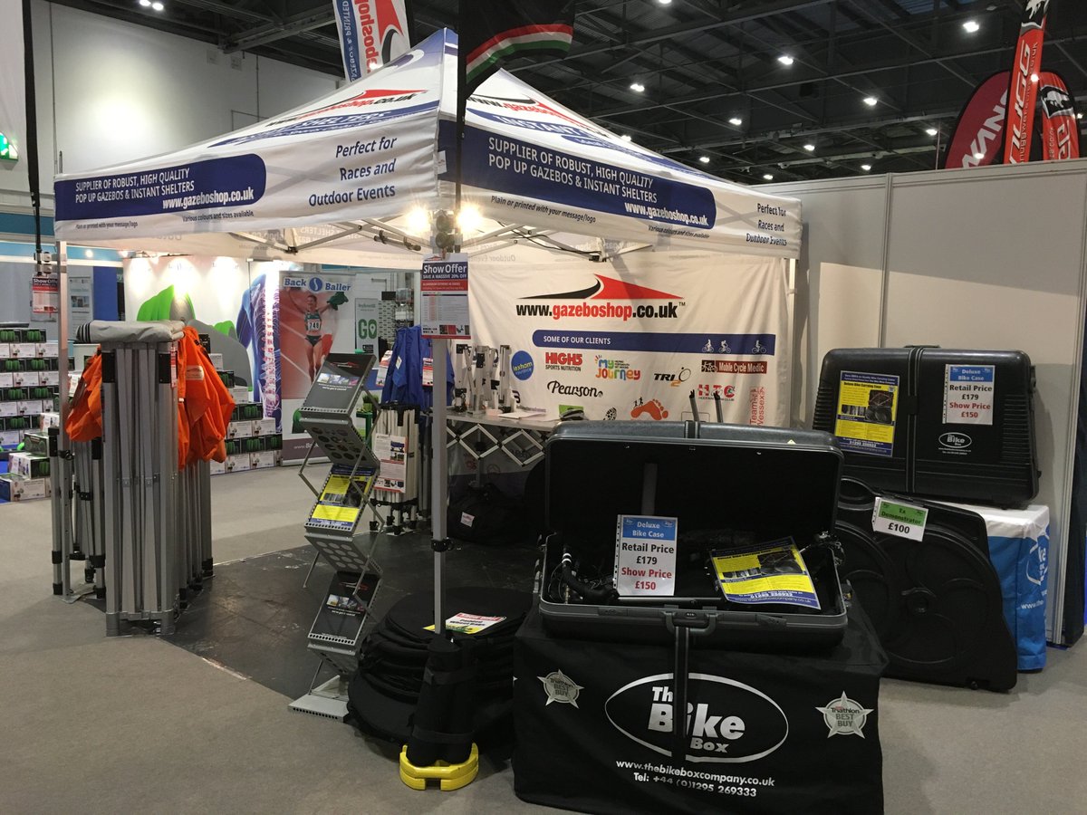 Gr8 first day <a href="/TriShowLDN/">Triathlon Show: London</a>. We're here all wknd folks (16-19th) so come &amp; say hi! For exclusive #gazebo deals see us stand LT715 #trishowldn