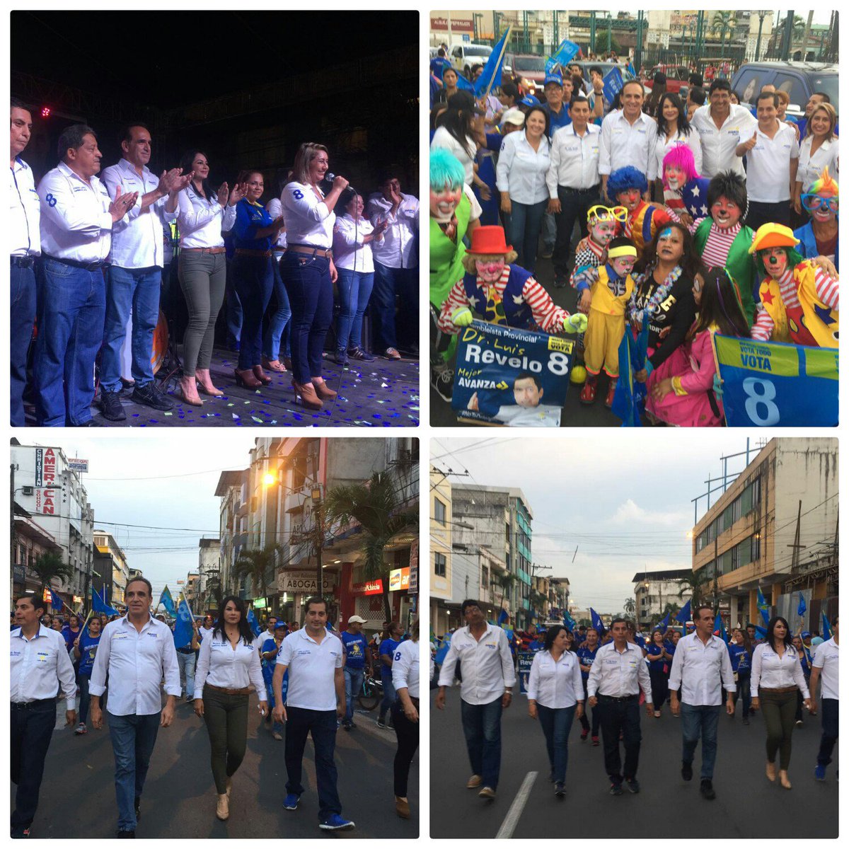 MarjorieZajia's tweet photo. Cierre de campaña en Quevedo!
Los Ríos #Notedetengas #mejoravanza 
#marcatodo #votatodo #Vota8 
@PartidoAvanza @RamiroGonzalezJ https://t.co/GFgYlKvGDN