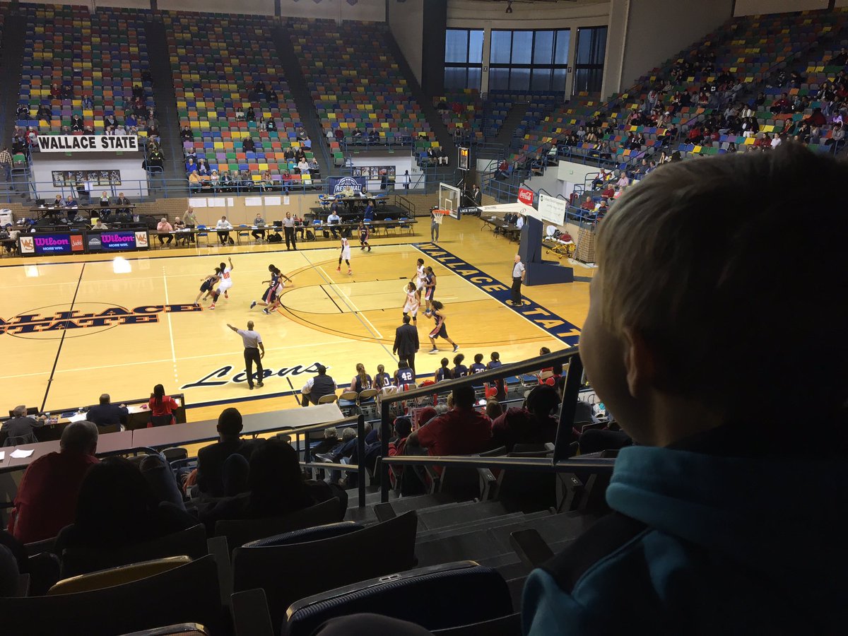 AJDaugherty1's tweet photo. Me and my main man watching a little high school basketball in the coliseum, this morning! #WorkWithDaddy https://t.co/vjP1l8im33