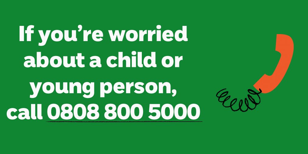 NSPCC's tweet image. If you're worried a child is being sexually abused, call our Helpline on 0808 800 5000