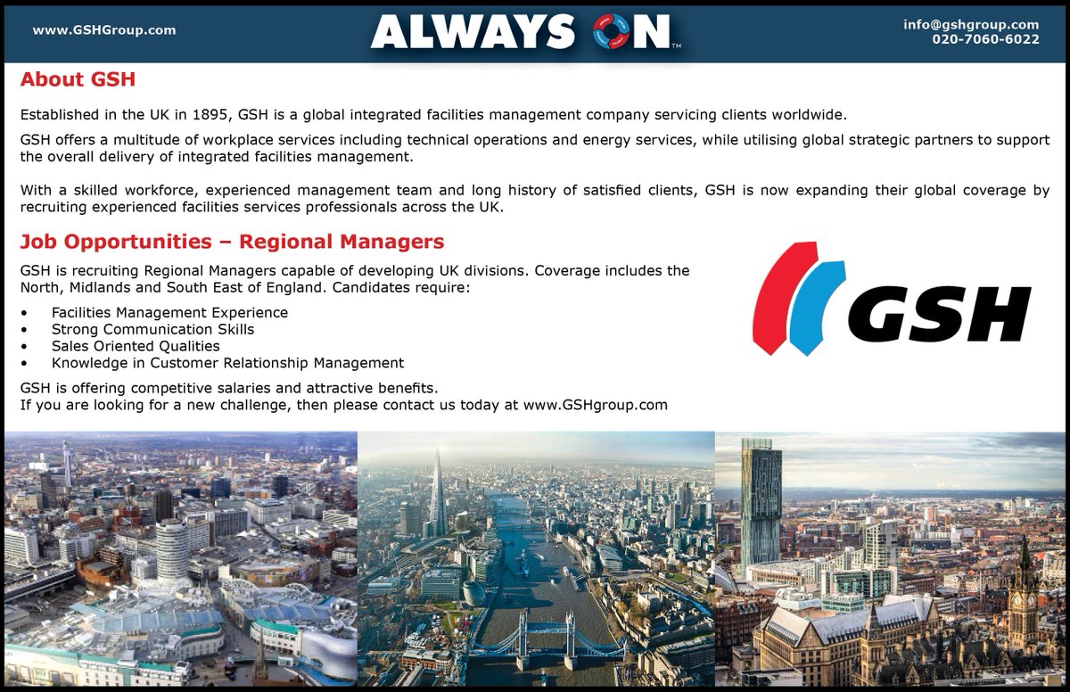 Join the GSH Team! Apply Now!