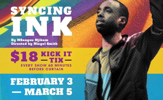 alleytheatre's tweet image. Kick it at #SyncingInk. $18 tix available 1-hour before the show. More info here: bit.ly/SyncingInk