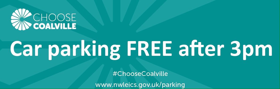 Free parking in Coalville after 3pm daily. Support cv,  <a href="/changecoalville/">Change Coalville</a> <a href="/CoalvilleTimes/">Coalville Times</a> @CoalvilleMarket <a href="/CoalvilleHour/">#CoalvilleHour</a>