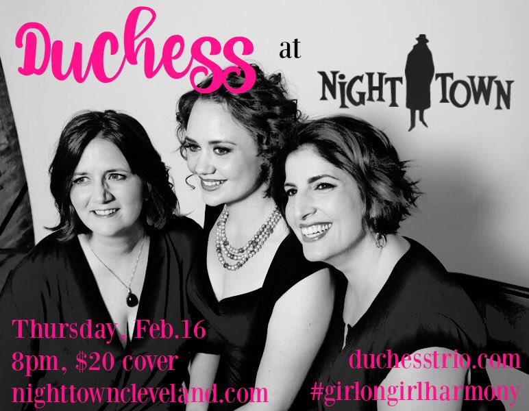 Hello Cleveland! We made it and can't wait to see you tonight at <a href="/NighttownCLE/">NightTown Cleveland</a> #girlongirlharmony #jazz #laughingatlife #cleveland