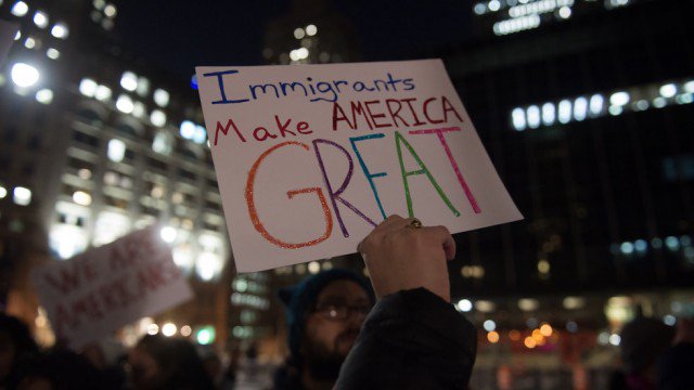 thehill's tweet photo. Businesses shut down for #DayWithoutImmigrants to protest Trump: https://t.co/ZFP1t7i1JJ https://t.co/ZQGlCWl1AD