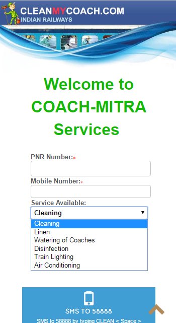 CoachMitra's tweet photo. Integrating COACH-MITRA Services in @cleanmycoach @RailMinIndia @sureshpprabhu @EdmecoG @IR_EDMECHG https://t.co/99nFFgXuHR