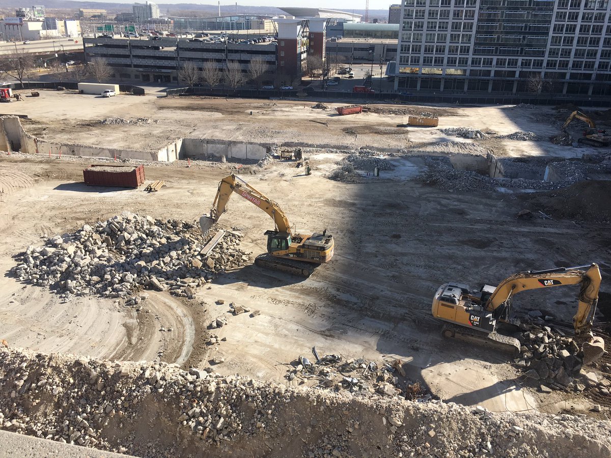 BrookBench's tweet photo. Civic Auditorium demo update. I was told this morning by Spiritis that 95% of the demo has been recycled thus far! 👍👌 https://t.co/lDix0Ba6BU