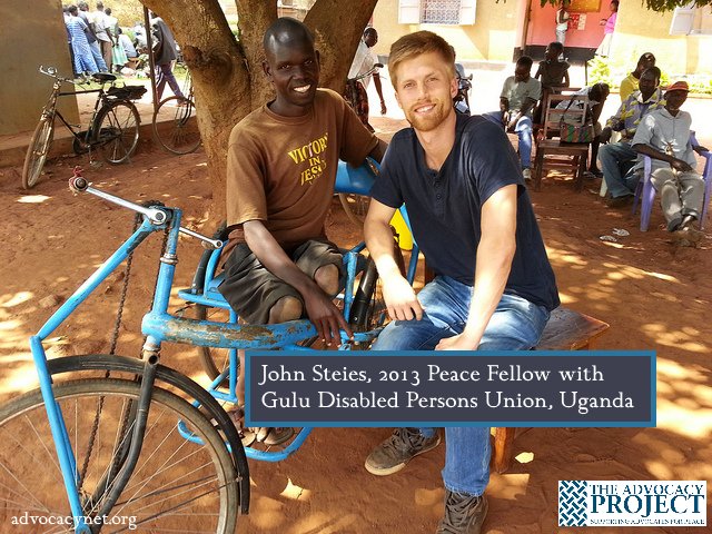 AdvocacyProject's tweet photo. #TBT to #APPeaceFellow John! He helped #GDPU install an accessible toilet in #Gulu, #Uganda. Read more on his #blog: https://t.co/8SD4mgnYCY https://t.co/Q1o1UaG1cH