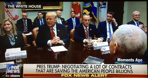 Trumptbird's tweet photo. @POTUS @realDonaldTrump meeting again &amp; again with members of Congress from BOTH SIDES of the aisle. 

🇺🇸🇺🇸#UniteWithTrump 🇺🇸🇺🇸

#MAGA https://t.co/5dDHqB27ND