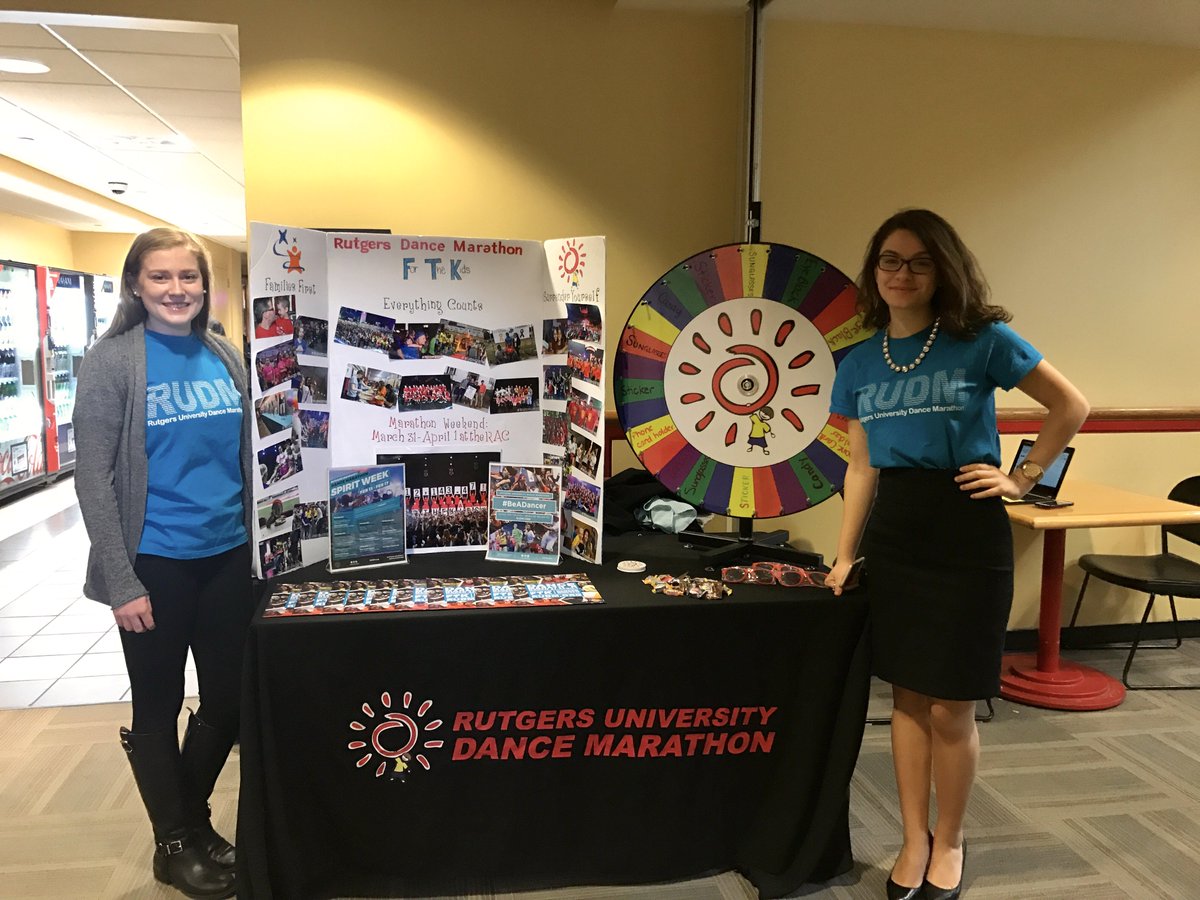 RUDanceMarathon's tweet photo. Come by our table at the RSC to learn how to #BeADancer and participate in #iSpyDM! We'll be here until 1pm! https://t.co/RO4JRRzTfl