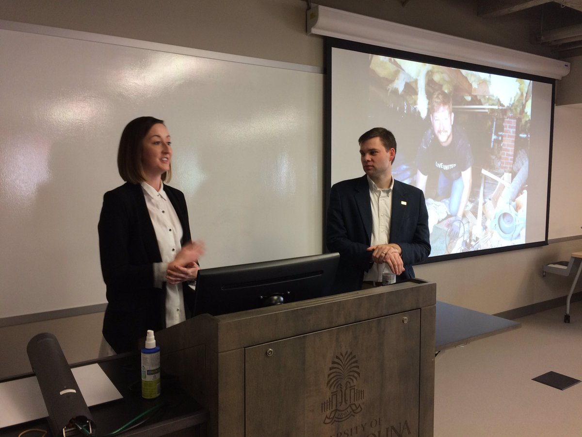 SeniorSisk's tweet photo. Thank you, @UWMidlands @StarkRavingCalm @yeahmollyb for speaking to my nonprofit class again! Sharing valuable insight w/ students. https://t.co/okqEpliioU