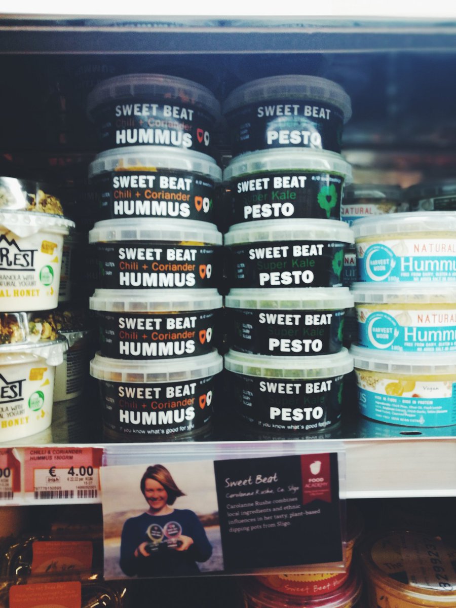 SweetBeatSligo's tweet photo. Freshly stocked dips on the #FoodAcademy shelf in Grange + Ballysadare @SuperValuIRL #dipsfordays #Sligo #vegan #plantbased https://t.co/pLBwaHqR33