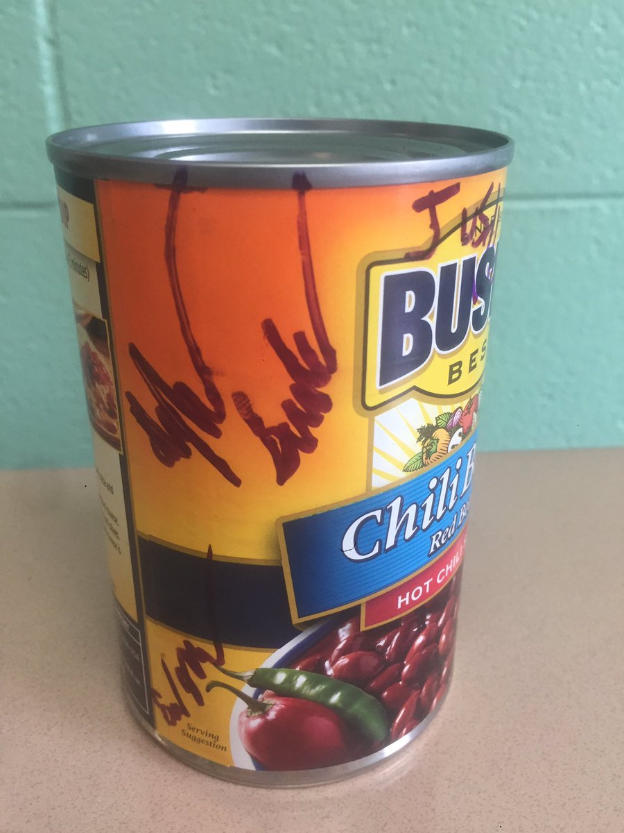 beansbouncing's tweet image. What's the only thing better than maple syrup? Beans! 1 lucky winner will win this special edition can of beans signed by team. RT to enter
