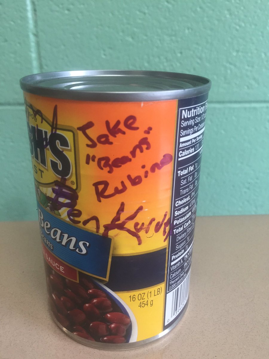 beansbouncing's tweet image. What's the only thing better than maple syrup? Beans! 1 lucky winner will win this special edition can of beans signed by team. RT to enter