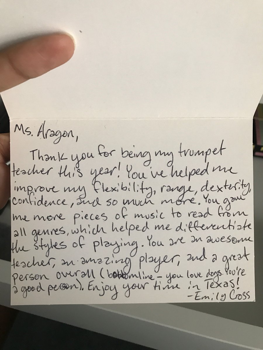 musicfitacademy's tweet image. Found this old note today :)
#trumpetlessons #musicteacher