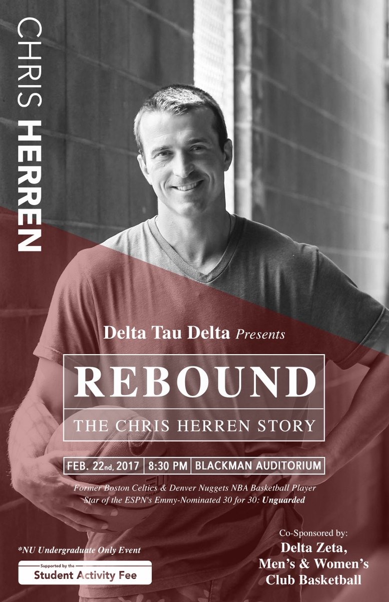 Save the date! <a href="/NEUDelts/">Northeastern Delts</a> are bringing Chris Herren to campus next Wednesday 2/22. Tickets are FREE on my neu! <a href="/NUStudentLife/">NU Student Life</a>