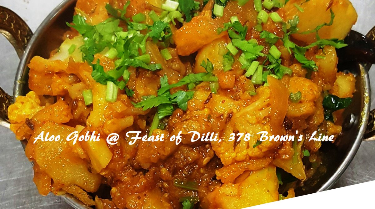 Aloo Gobhi - Cauliflower, potatoes, and a blend of spices make up this traditional Indian dish