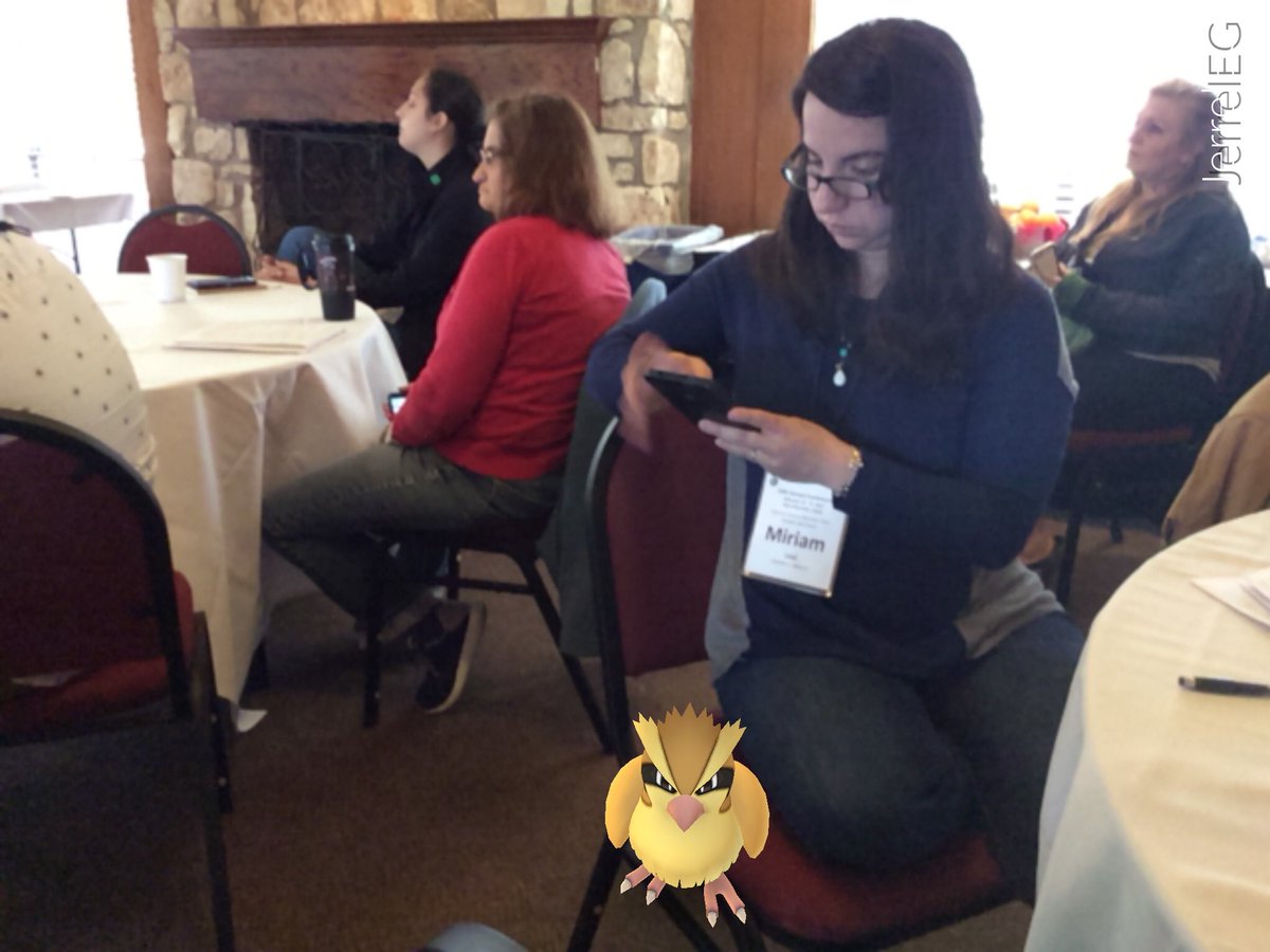 JEGTexas1's tweet photo. Good session about using Pokémon to teach specie diversity. Had visitors come by. #IseaTX2017 https://t.co/v1g10FfS1G