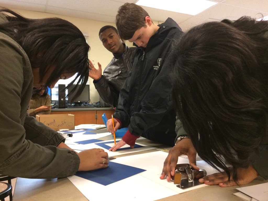 OverleaHS_Art's tweet photo. Learning to cut mats in Photo. https://t.co/HRV4OXoPpK