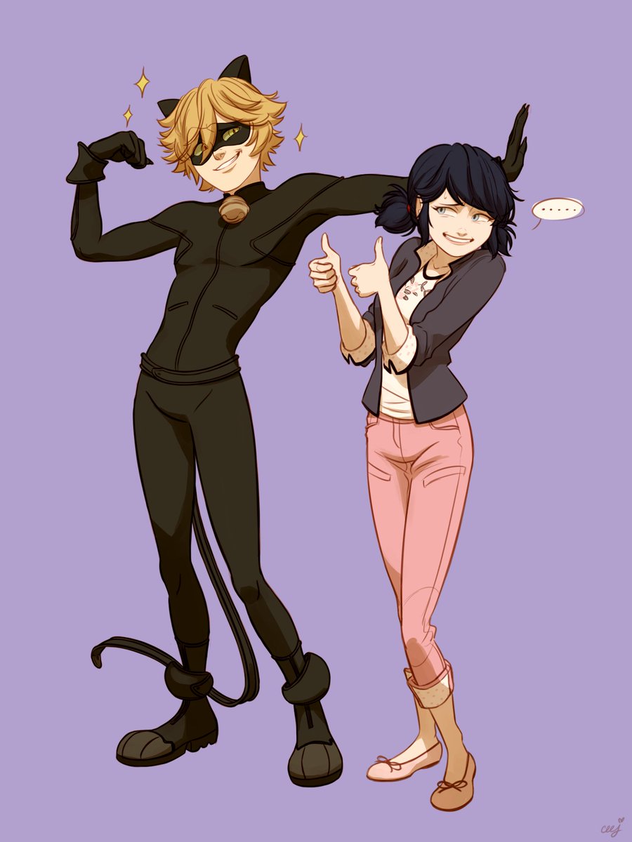 ceejurs's tweet photo. My late Valentines pair(?) or square. Love square. Just feel the plot.

#miraculousladybug #Valentines https://t.co/JSecesVAIm