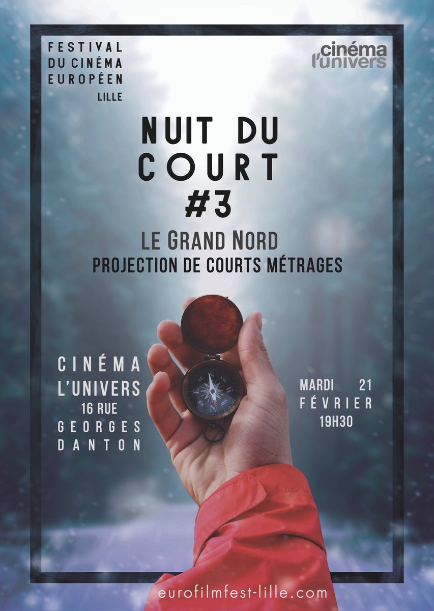 eurofilmfest's tweet photo. NUIT DU COURT #3 
Toute l’année, lors de nos Nuit du Court, nous vous offrons la possibilité de revoir les meilleurs courts métrages du FDCE https://t.co/jdWUU6qb7T