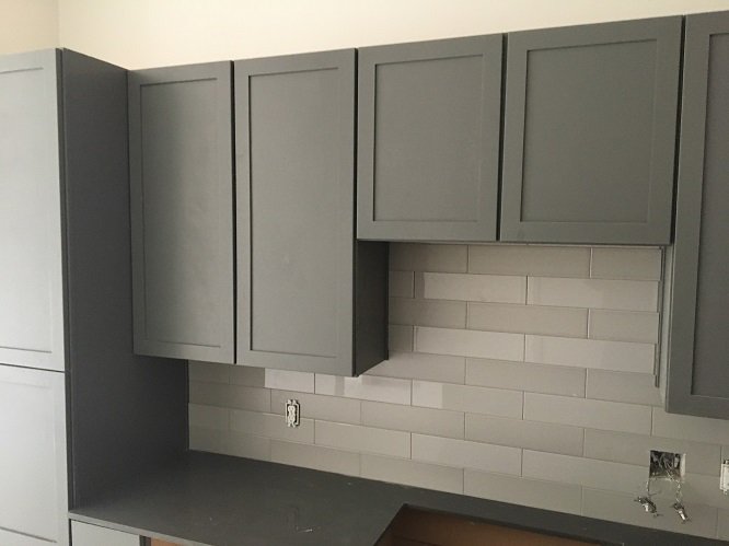 AltaStrand's tweet photo. Forget boring white, we like to live boldly! Check out this sneak peek of #AltaStrand's gorgeous kitchen cabinets. #Dallas #TheWRSstandard https://t.co/6QeoOzZDgF