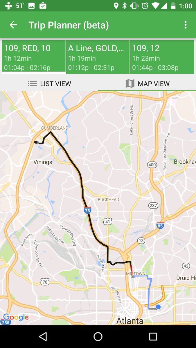 New feature! Trip planning is now available in onebusway! #chooseatl <a href="/MARTASERVICE/">MARTA Service</a>  <a href="/CobbTransit/">CobbLinc</a>  <a href="/Xpressga/">XpressGA</a> @gctransit  @ATLStreetcar