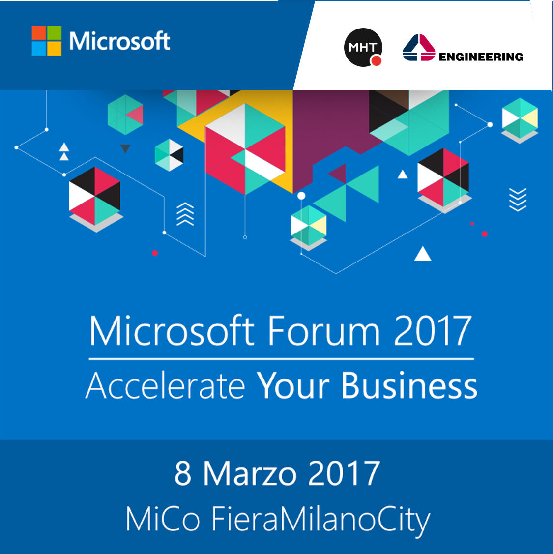 EngineeringSpa's tweet photo. Diamond sponsor di #MSForum17 con @MHT_srl presentiamo nuovi modelli di business per la #digitaltransformation. https://t.co/Qj9zLTAyLa https://t.co/WxUKtpCj4y