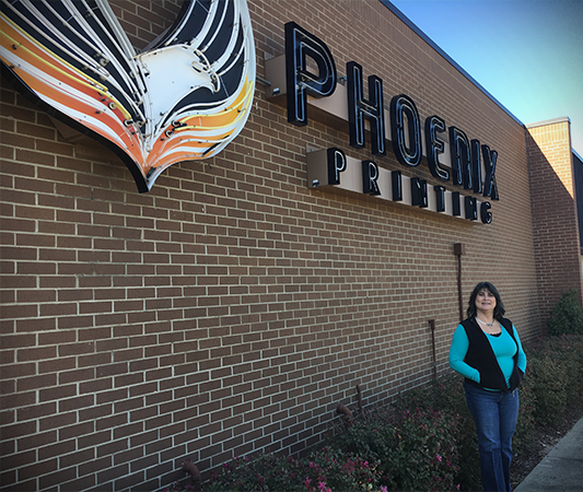 PhoenixPrintCo's tweet image. This is Nan, one of our awesome Customer Service Reps who has been here for years. Big #shoutout to her for doing such a great job!